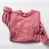 Customized Birth Month Flower Sweatshirt - Image 1